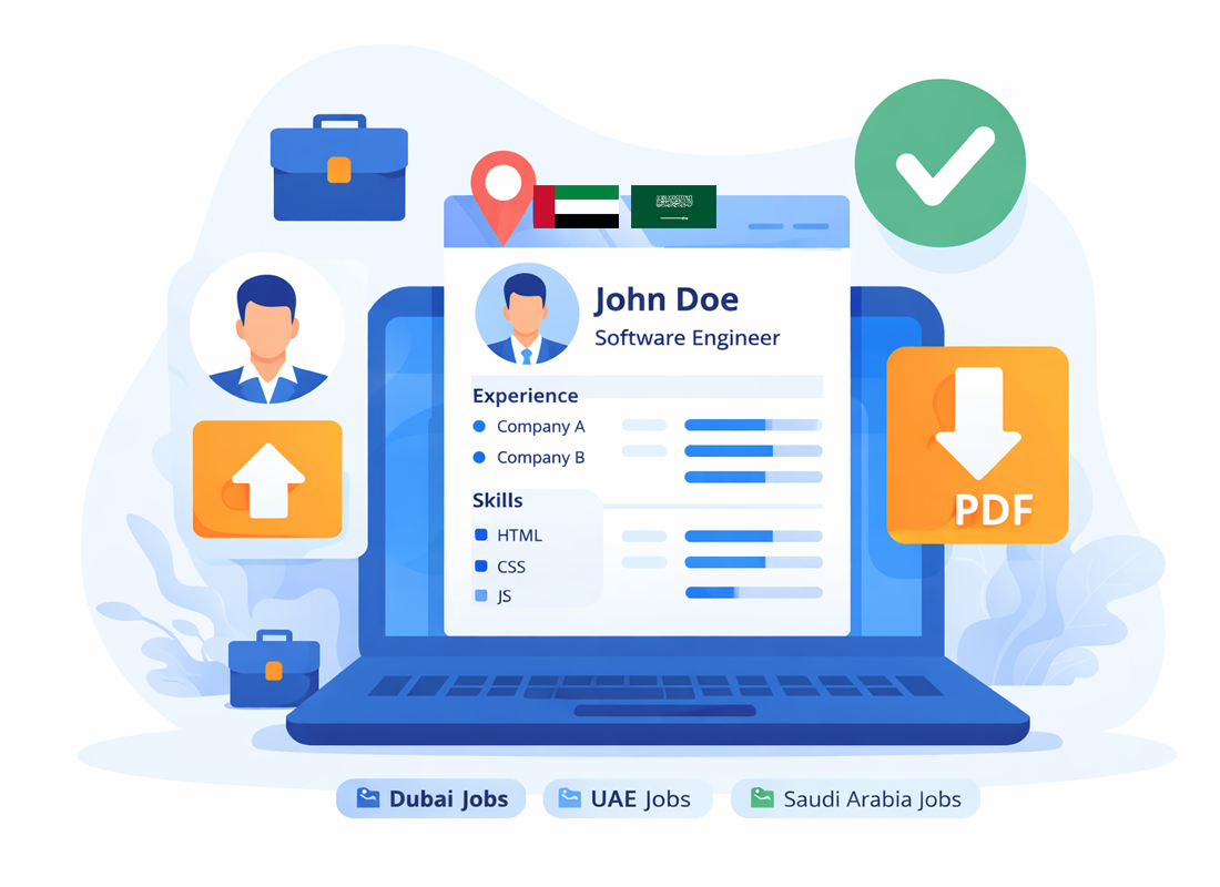 Online CV builder for UAE and GCC job applications